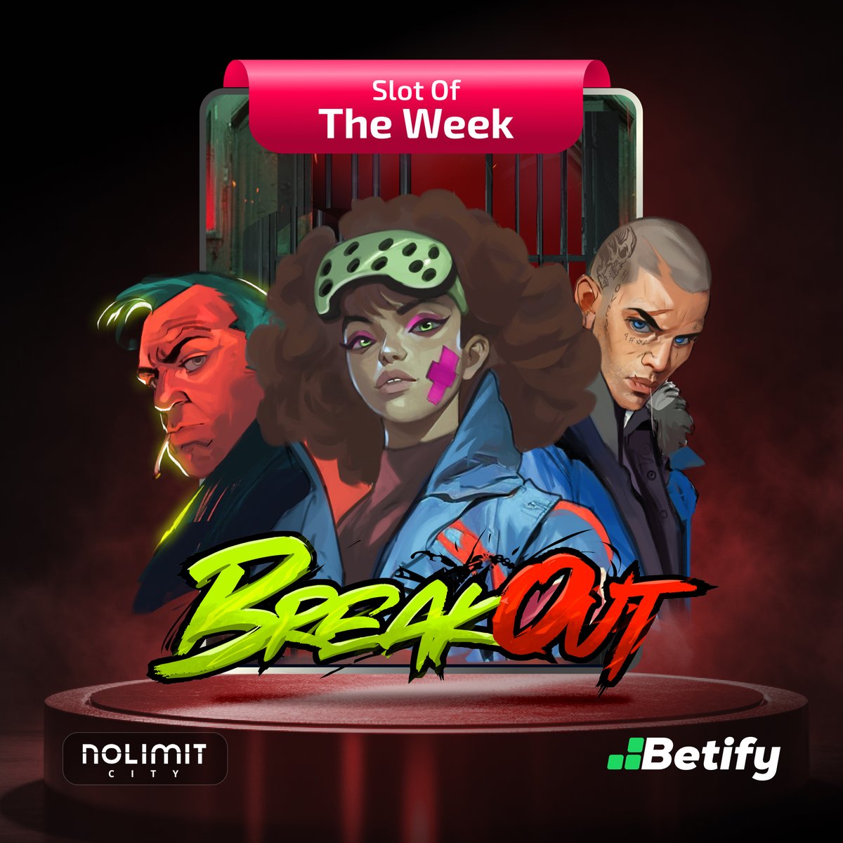 Betify's tweet photo. SLOT OF THE WEEK: Breakout 💥

Locked reels? Smash ‘em open and stack wild upgrades 🔓
Free spins bring sticky chaos and big hits 💥

🔥 25 FS Giveaway| 3 winners
1️⃣ Follow @betify
2️⃣ 💚 + RT ♻️
3️⃣ Tag 2 friends &amp; drop your Betify🆔

🎰 https://t.co/FRyIxawxGk https://t.co/aoloNyC4be