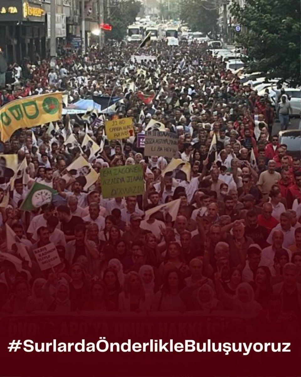 Gelin Özgürlüğün Önderiyle özgür yaşayalım.  #SurlardaÖnderlikleBuluşuyoruz