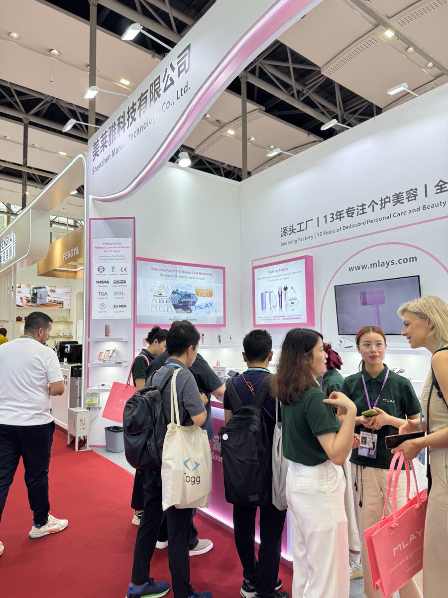MlayGlobal's tweet photo. 🔥 MLAY is shining bright at the Canton Fair! 🔥
Visitors are amazed by our powerful performance and patented technology 👏
The booth is packed with excitement — everyone loves MLAY’s innovation and comfort 💖

Only 2 days left to join us!
📍 See you at the Canton Fair https://t.co/4MM3LPFeAu