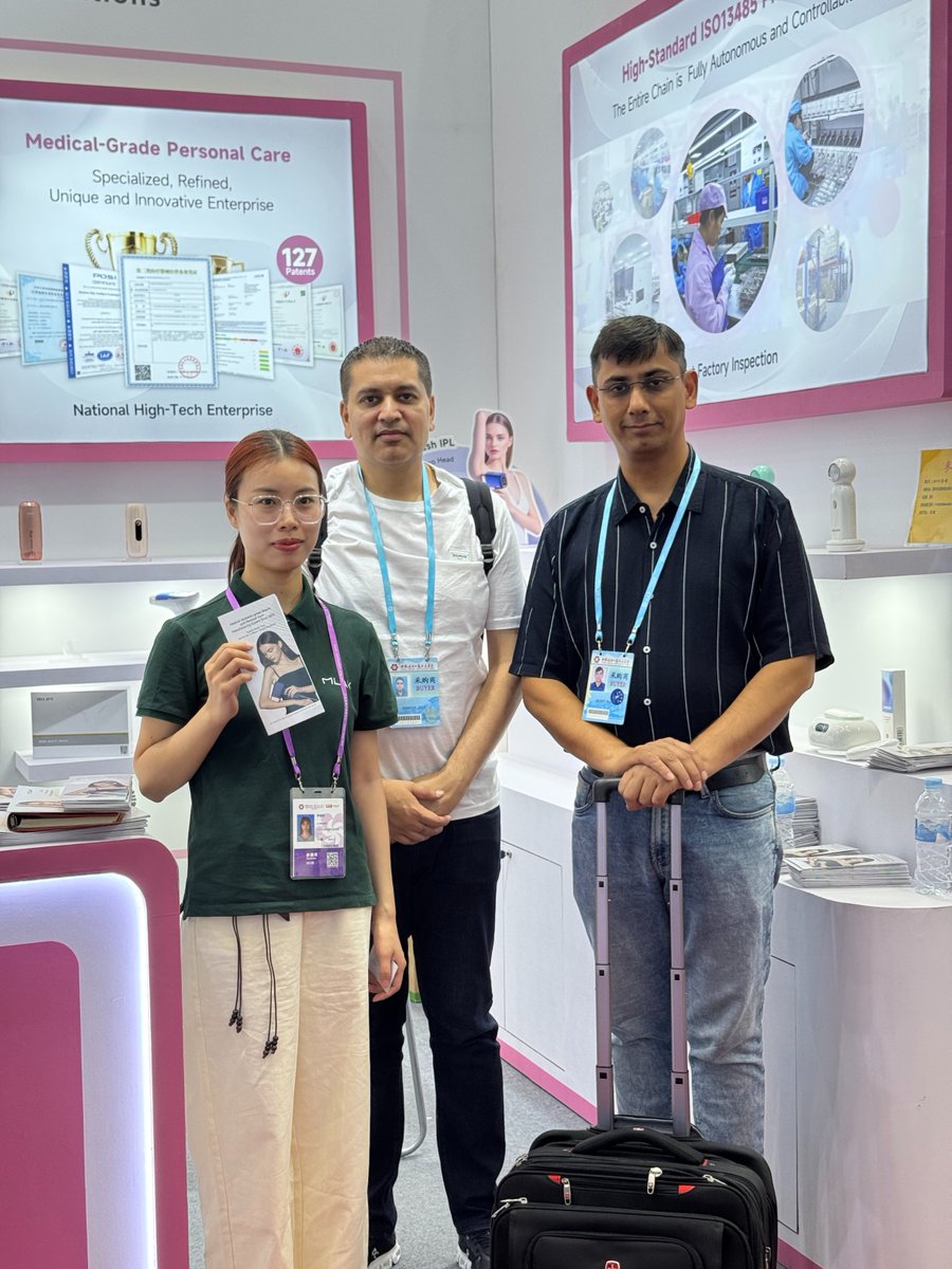 MlayGlobal's tweet photo. 🔥 MLAY is shining bright at the Canton Fair! 🔥
Visitors are amazed by our powerful performance and patented technology 👏
The booth is packed with excitement — everyone loves MLAY’s innovation and comfort 💖

Only 2 days left to join us!
📍 See you at the Canton Fair https://t.co/4MM3LPFeAu