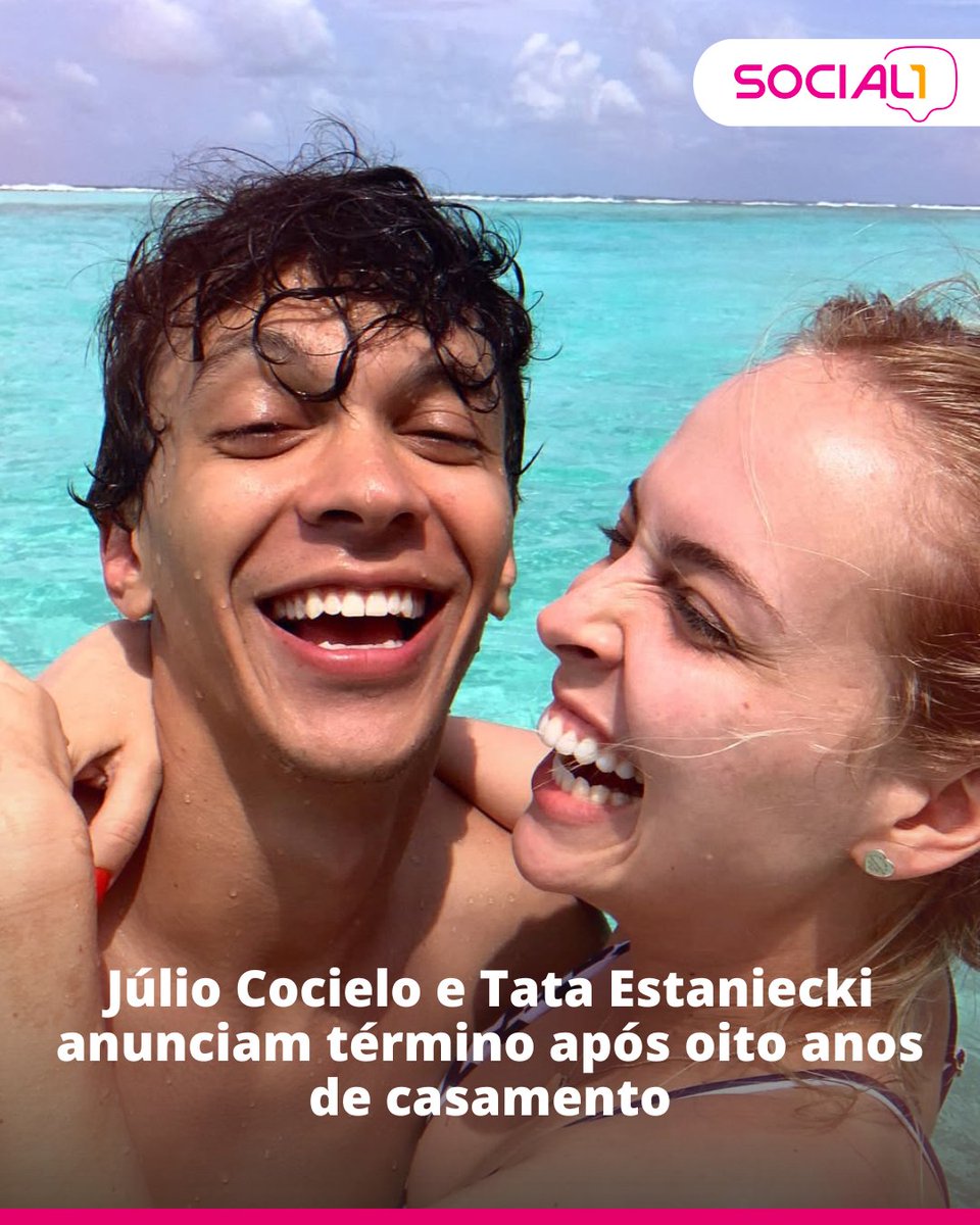 blogsocial1's tweet photo. 😢 Na última quinta-feira (16), Júlio Cocielo acabou anunciando o fim do seu casamento com Tata Estaniecki. A notícia foi confirmada pelo influenciador através das redes sociais.
Os dois estavam juntos há oito anos e são pais de Beatriz e Caio.
*ml *digital
#digital #cocielo https://t.co/QHNDwmp5mI