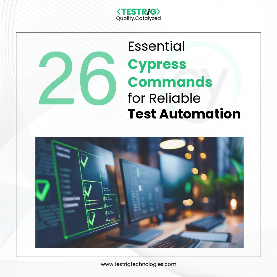 testrig_qa's tweet image. Explore how key #CypressCommands strengthen automation frameworks by improving test stability, reusability, & control.
Enhance your #AutomationTesting strategy with structured, maintainable, & reliable #Cypress tests.
Read full blog:
testrigtechnologies.com/automation-tes…
#WebTesting #Testing