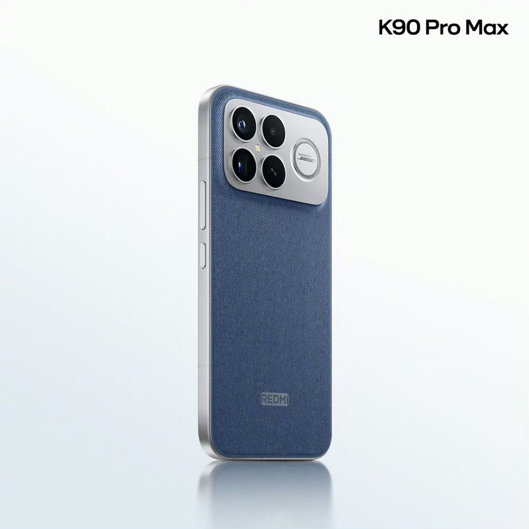 TECHINFOSOCIALS's tweet image. Redmi K90 Pro Max in Blue.