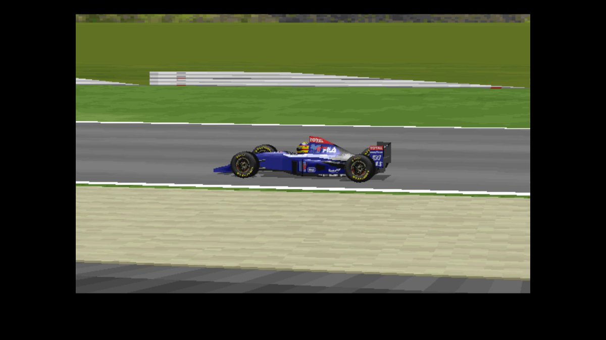 15/3/1995
#F1 Winter Testing Day 2
#Silverstone 
3:17pm

Mark #Blundell exits Club corner in the stunning <a href="/SimtekF15277/">Simtek F1</a> as the Briton looks to put more miles into the car and extract as much lap time as possible...
#RetroF1 #Retrogaming #Retro