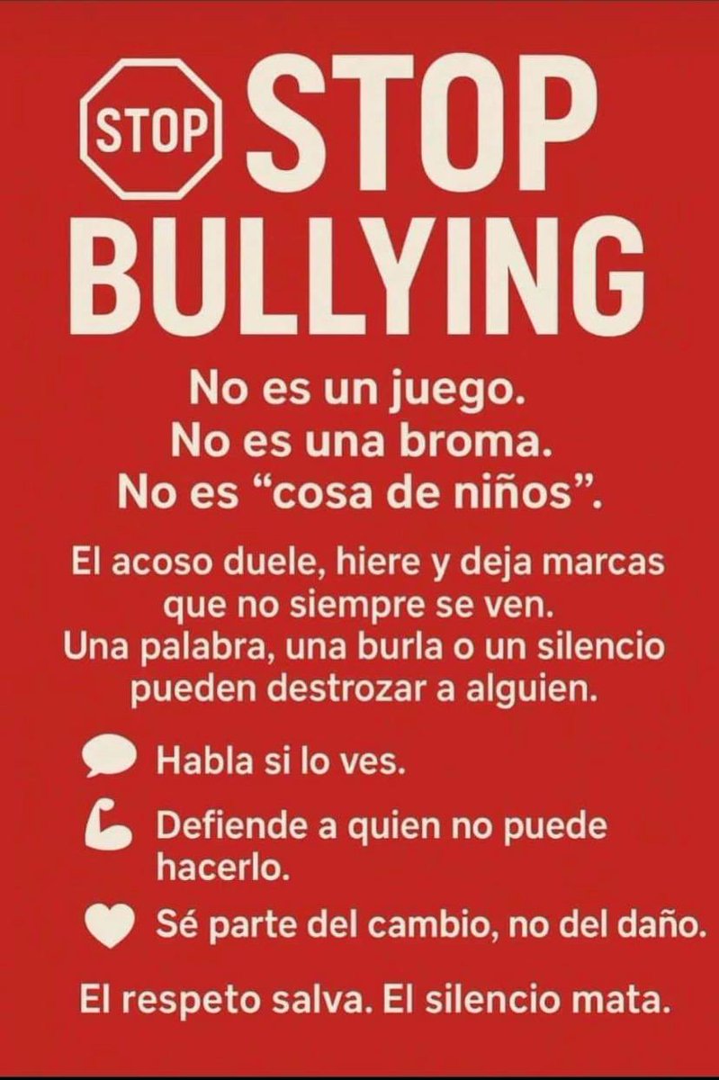 NO es un juego.

NO es una broma.

NO es cosa de niños.

#stopbullying