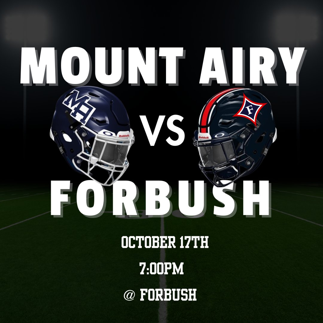 Granite Bears hit the road again tonight to take on Forbush High School in East Bend!

Kickoff will be at 7:00pm!   Go Bears!  🐻🏈