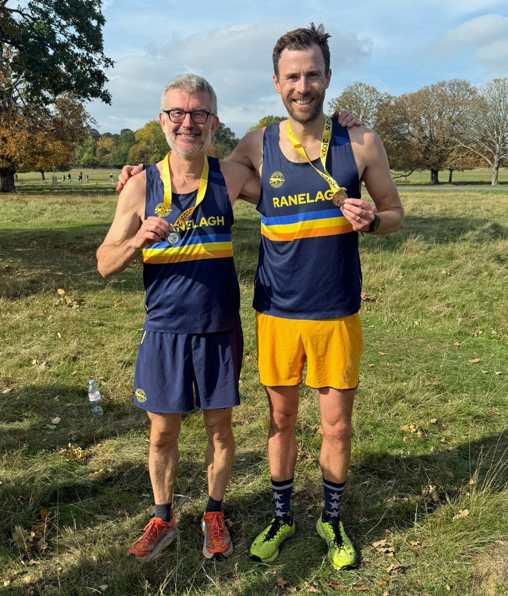 Michael, our Richmond manager &amp; <a href="/RanelaghHarrier/">Ranelagh Harriers</a>, is targeting a sub-3hr finish in the V55 age group @ Abingdon Marathon on Sun, in <a href="/EnglandAthletic/">England Athletics</a>'s England v Wales Masters. Below (left) <a href="/SurreyLeagueXC/">Surrey Cross Country League</a> last weekend with a silver medal M55 in the Surrey Road League. Pic J Riley