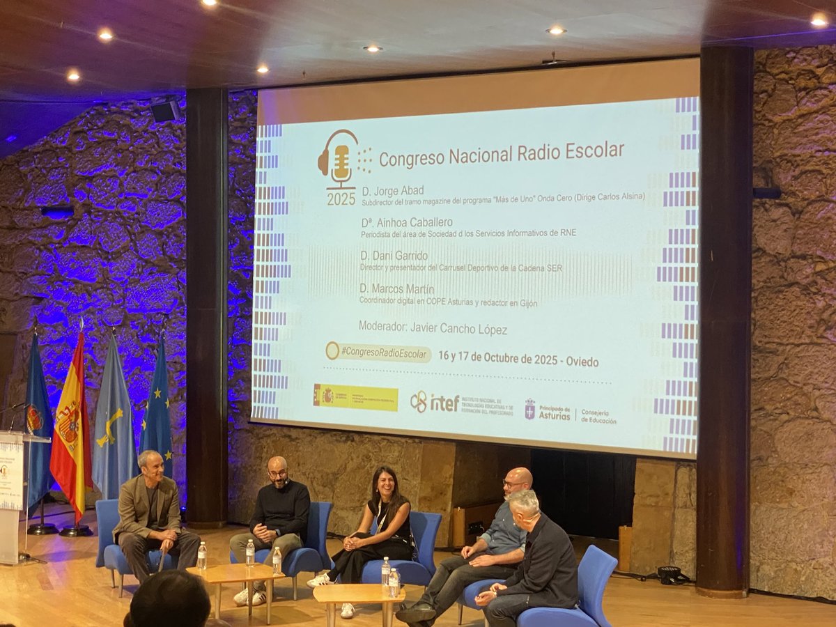 CFIE_Avila's tweet image. #CongresoRadioEscolar 2025!
Mesas redondas con profesionales de la comunicación.
📚 Presentación de nuevas Web de Radios Escolares.
🗣 Espacios para compartir experiencias radiofónicas 📢
@educaINTEF #RadioEscolares 
#innovaCyL
#Formacióncyl