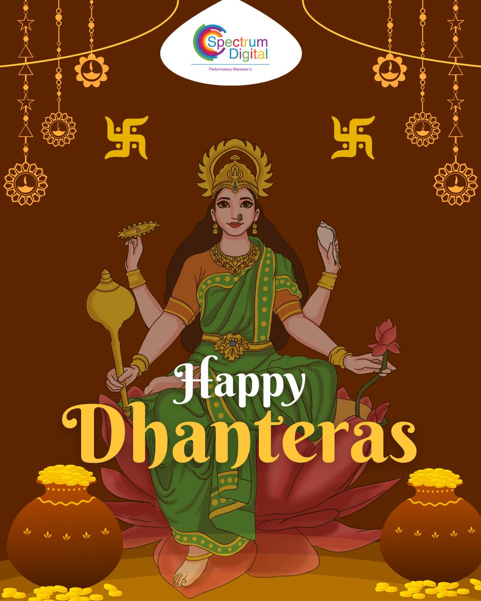 Spectrum_Digit's tweet image. This Dhanteras, wishing you prosperity, positivity, and progress. 💛

Celebrate new beginnings, lasting success, and the wealth of good relationships!

#HappyDhanteras #FestiveSeason #Prosperity