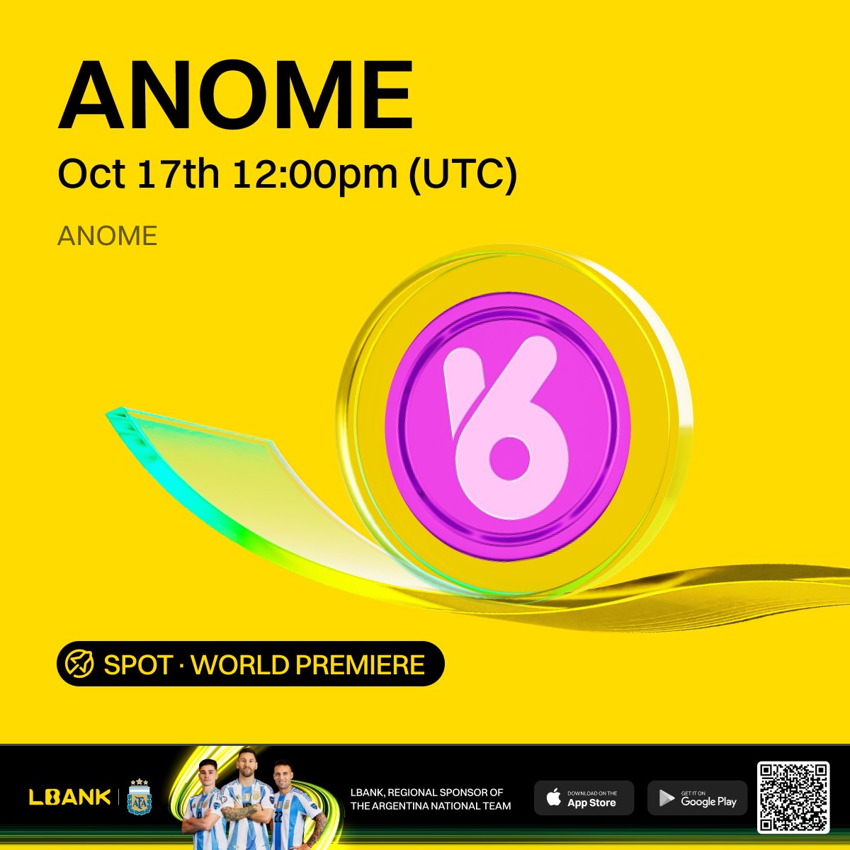 LBank Updates (@lbankupdates) on Twitter photo 🔥 World Premiere #listing
🌟 $ANOME (ANOME) will be listed on LBank! <a href="/Anome_Official/">ANOME Protocol</a>
Using a blockchain based card game as the entry point, ANOME is building a new type of asset issuance platform that integrates issuance, utility, value appreciation, and trading.
❤️ Details: 🔥 World Premiere #listing
🌟 $ANOME (ANOME) will be listed on LBank! <a href="/Anome_Official/">ANOME Protocol</a>
Using a blockchain based card game as the entry point, ANOME is building a new type of asset issuance platform that integrates issuance, utility, value appreciation, and trading.
❤️ Details: