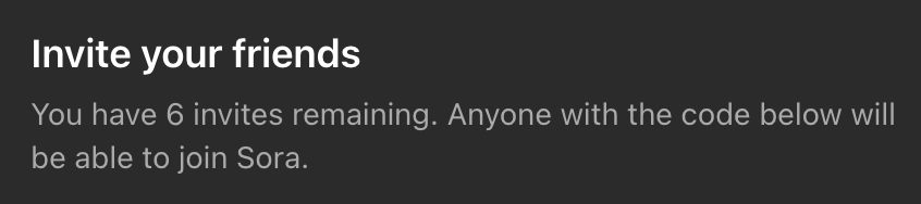_ChatbotExpert_'s tweet image. We have got 6 more Sora 2 invite codes.. If you want one:

✅ Like this post
✅ Follow us
✅ Comment why we should send you one

#sora2invitecode #sora2code