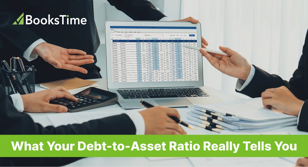 BooksTimeInc's tweet image. The debt-to-asset ratio shows how much of your business is funded by debt. A lower ratio means stability; a higher one signals risk. Learn how to use this metric to guide financial decisions in our article: zurl.co/P6yeS