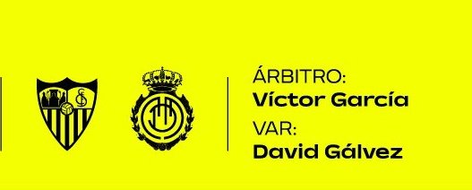 Victor Garcia en el terreny de joc i David Gálvez des del VAR encarregats de dirigir el Sevilla vs <a href="/RCD_Mallorca/">RCD Mallorca</a> de dissabte a les 14h