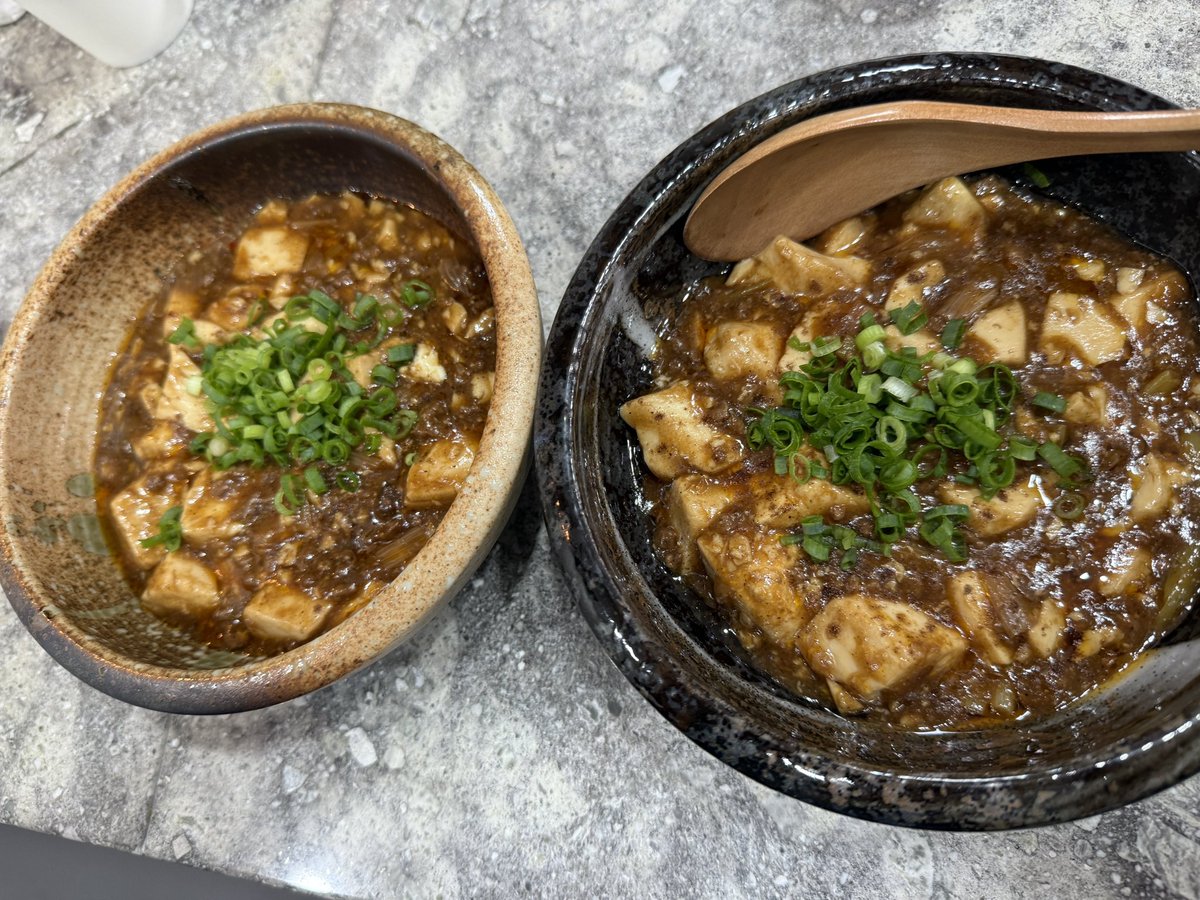 こちらがあらきさん指導のもの初めて作った麻婆豆腐　天月作　あらき作