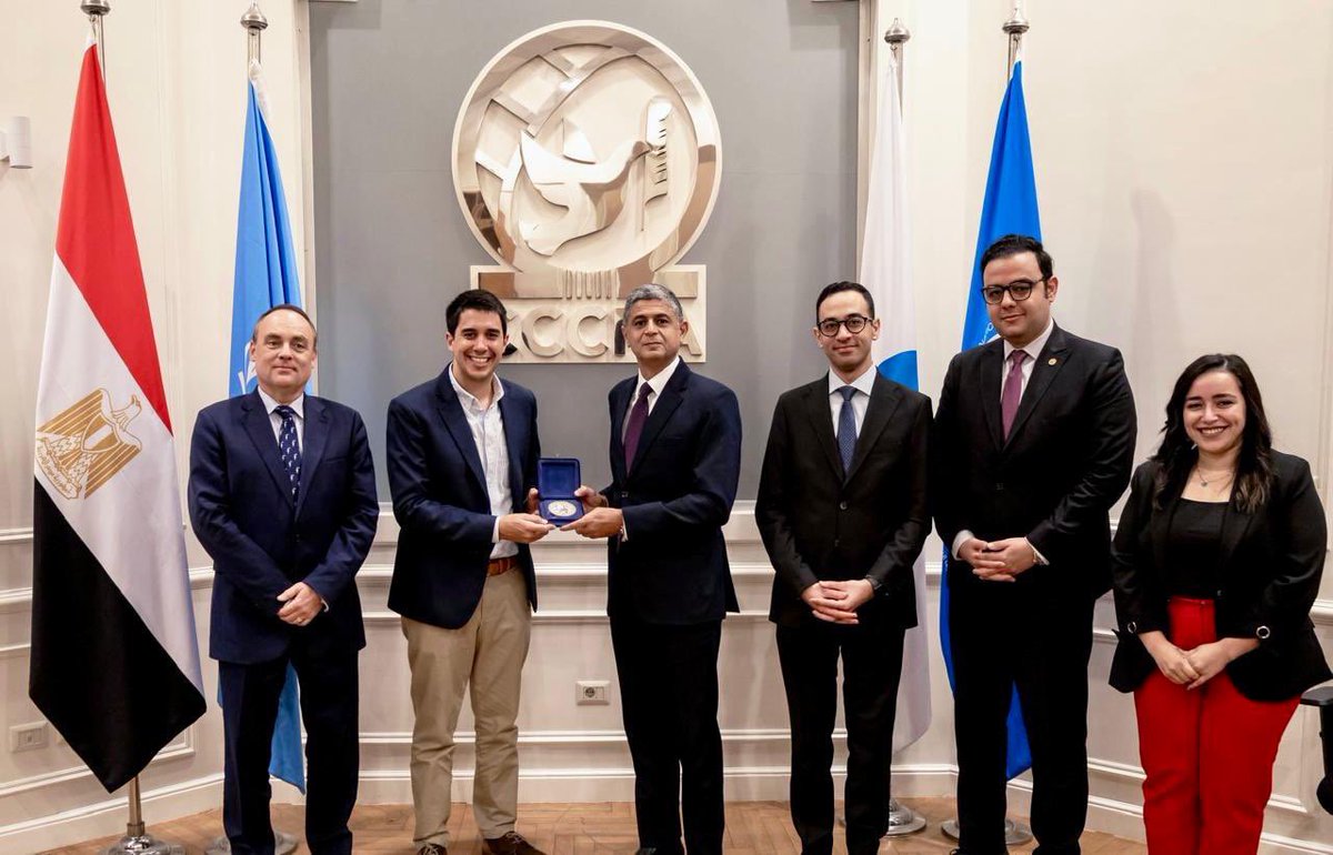 🌐Cairo International Center for Peace (CCCPA) (@cairopeacekeep) on Twitter photo #CCCPA was pleased to welcome Dr. <a href="/felipepaullier/">Felipe Paullier</a> during his visit to Egypt, ahead of his participation in #AswanForum 5️⃣. Discussions explored potential avenues for collaboration between CCCPA and ASG’s Office to advance the effective implementation of #YPS agenda. #CCCPA was pleased to welcome Dr. <a href="/felipepaullier/">Felipe Paullier</a> during his visit to Egypt, ahead of his participation in #AswanForum 5️⃣. Discussions explored potential avenues for collaboration between CCCPA and ASG’s Office to advance the effective implementation of #YPS agenda.