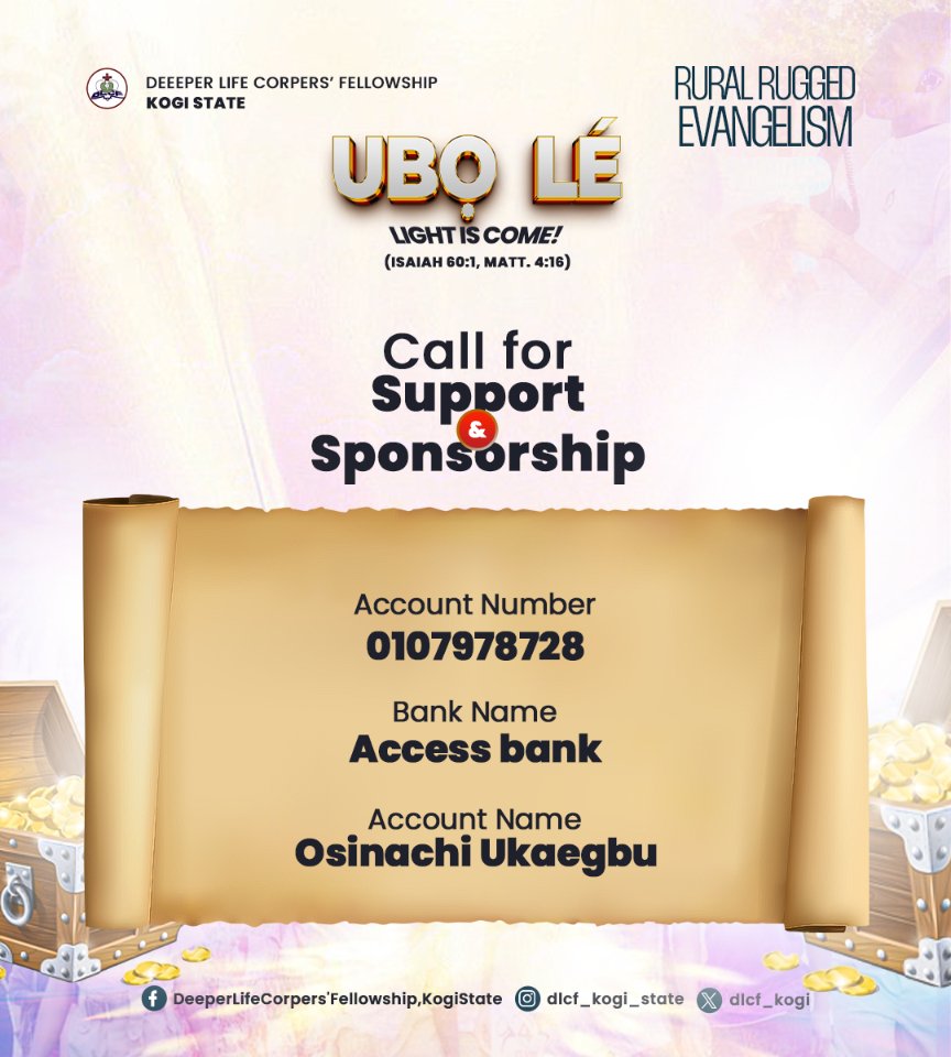 JekwuUS's tweet image. If you can’t go, send us.  
If you can’t preach, pray for us.  
And if you can give — no matter how small — you’re part of this harvest.

#RuralRugged #Missions #SupportTheWork