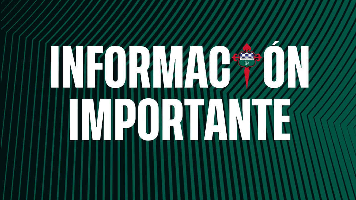 🚨 𝗜𝗡𝗙𝗢𝗥𝗠𝗔𝗖𝗜Ó𝗡 𝗨𝗥𝗫𝗘𝗡𝗧𝗘

O <a href="/RCCelta/">Celta</a> vén de confirmarnos que o partido da xornada 9 entre o Celta Fortuna e o Racing Club Ferrol trasládase de Barreiro a Balaídos 🏟️

Ao longo do día informaremos sobre as entradas dispoñibles na grada visitante e o proceso de