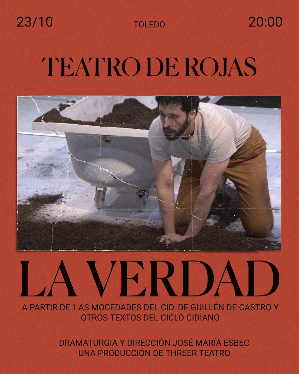 El próximo 23 de octubre LA VERDAD llega al Teatro de Rojas de Toledo. Entradas ya a la venta.
threerteatro.es