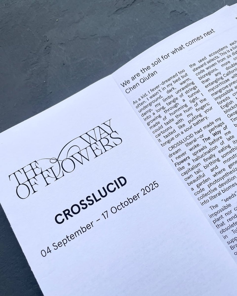 xCROSSLUCID's tweet image. Last Day of initiation exhibition of Way of Flowers @office_impart It&apos;s only a beginning. Read our interview @RtClick_Save &amp;lt;3