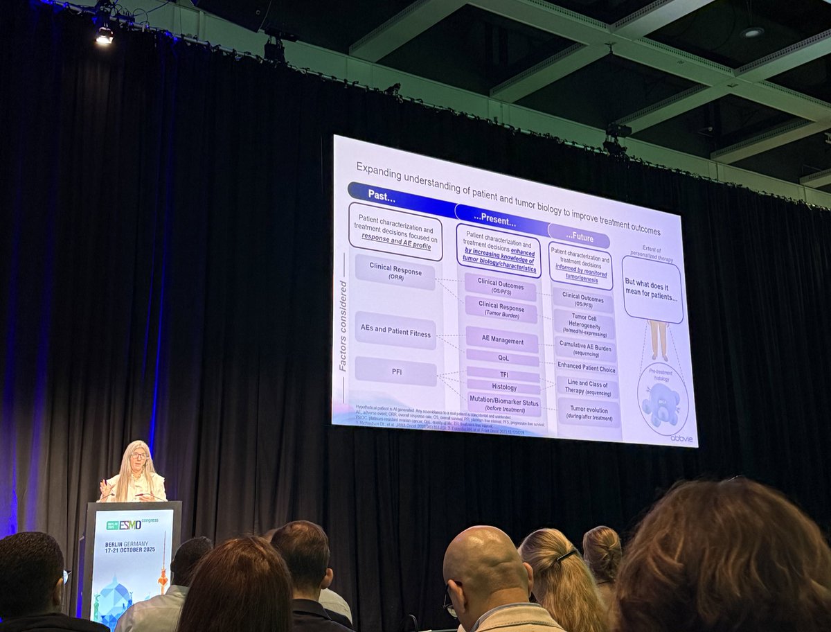 omalirp's tweet image. Starting #ESMO25 with “Breaking the wall of platinum resistant ovarian cancer” #PROC w informing talks by Drs Sehouli, Colombo, @DrKatyMoore and Torp; understanding targets &amp;amp; sequencing of drugs eg ADC, when to rebx, redefining plat resistance &amp;amp; actionable biomarkers