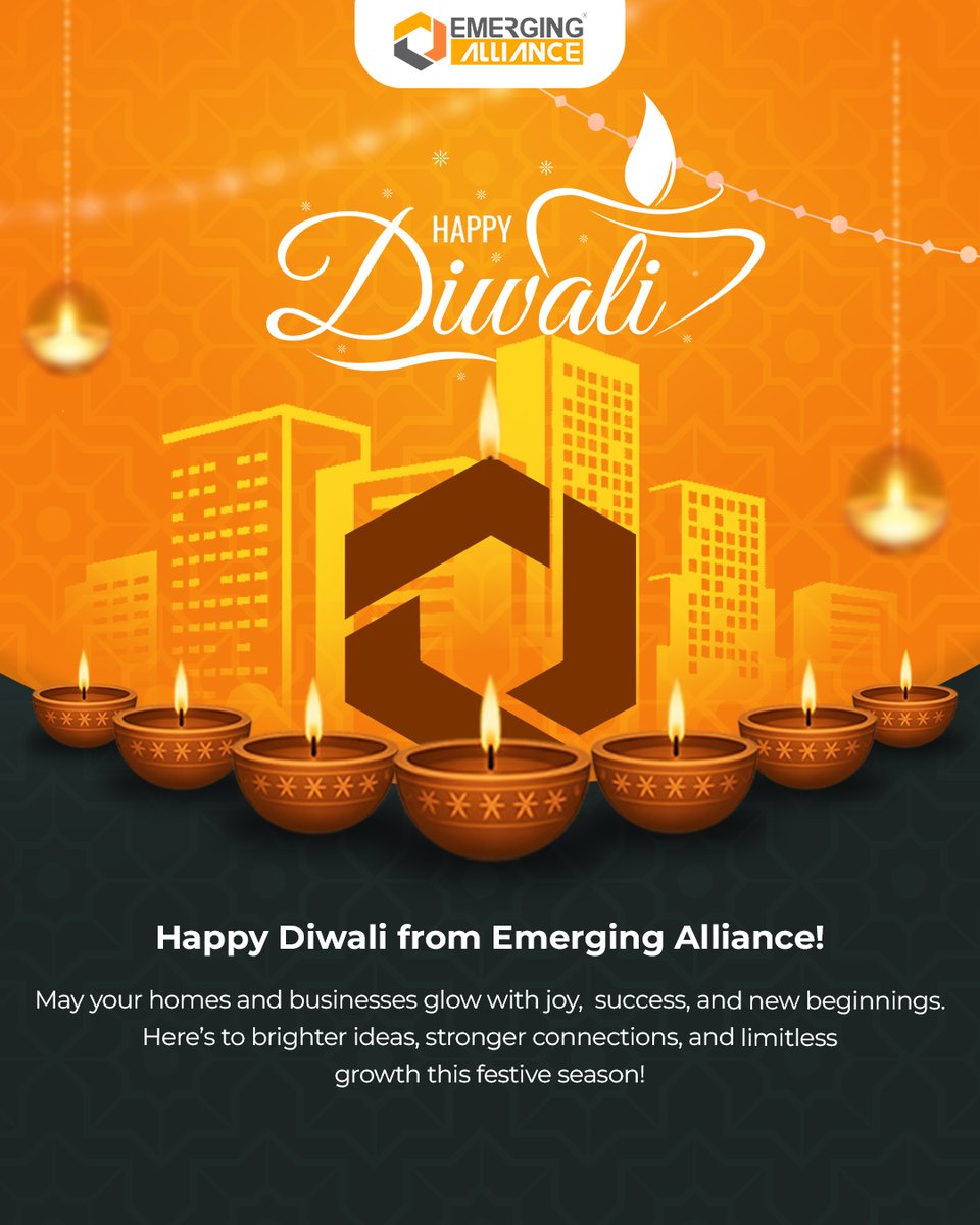 emergingaliance's tweet image. ✨ Wishing you a Diwali filled with light, success & new beginnings!
Here’s to brighter ideas, stronger connections & limitless growth.
Happy Diwali from Emerging Alliance! 🌟
#HappyDiwali #EmergingAlliance #FestivalOfLights #BusinessGrowth