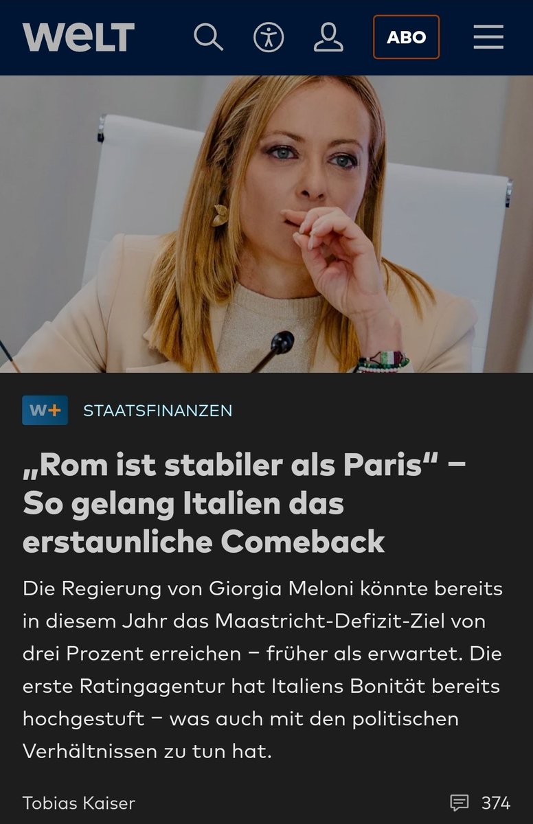 Hört, hört. Meloni-Boom statt Untergang. Was sagt uns das???