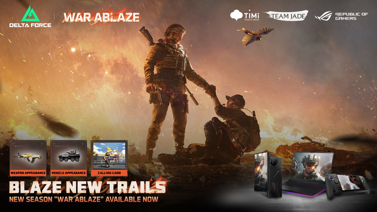 The new season of Delta Force is here.

To celebrate, we have 3 digital items vouchers to give away. Play your way on ROG Phone, ROG Xbox Ally or ROG laptops and join the fight.

Comment and like to enter. 3 winners, end Friday 24 October.

<a href="/DeltaForce_Game/">Delta Force Game</a>
