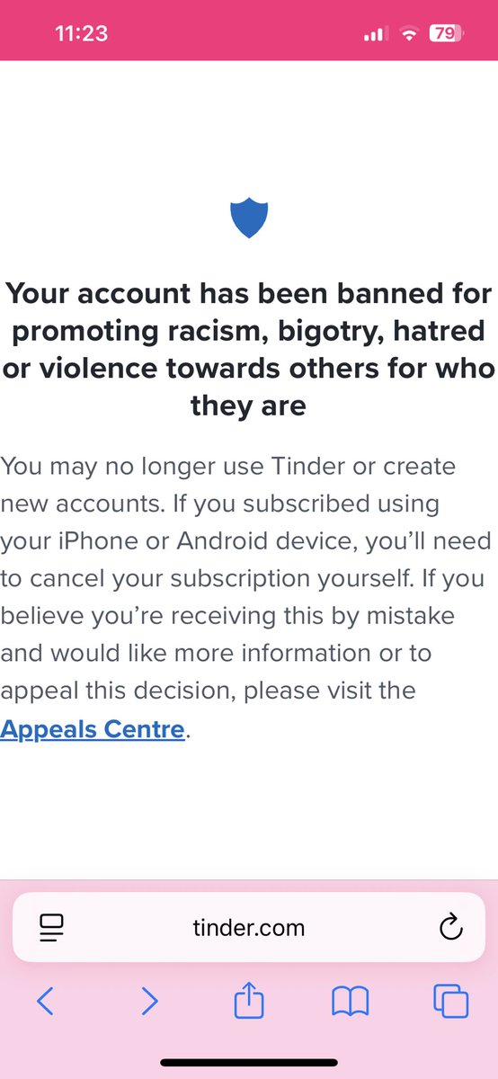 AbsoluteHunzo's tweet image. I got banned from t*nder on October 7th for hate… all  my bio said was from the river to the sea…. Hmmm very suspicious