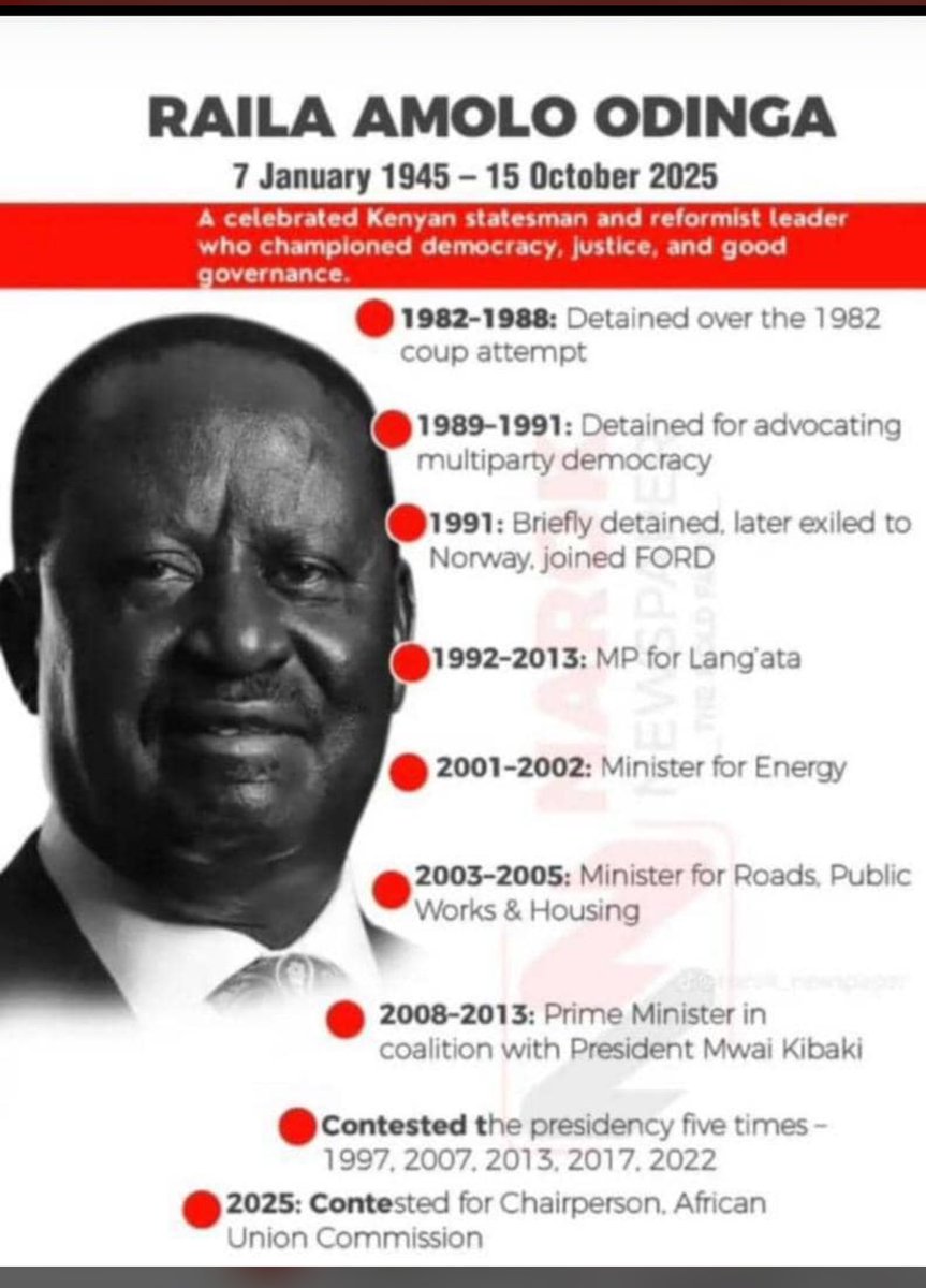 UYDsecretariat's tweet photo. What a journey!!!!
Baba’s life journey speaks to #UYD’s slogan #TheStruggleIsOurLife
Rest in peace @RailaOdinga and Rise in glory ! https://t.co/rRINp3lD0v