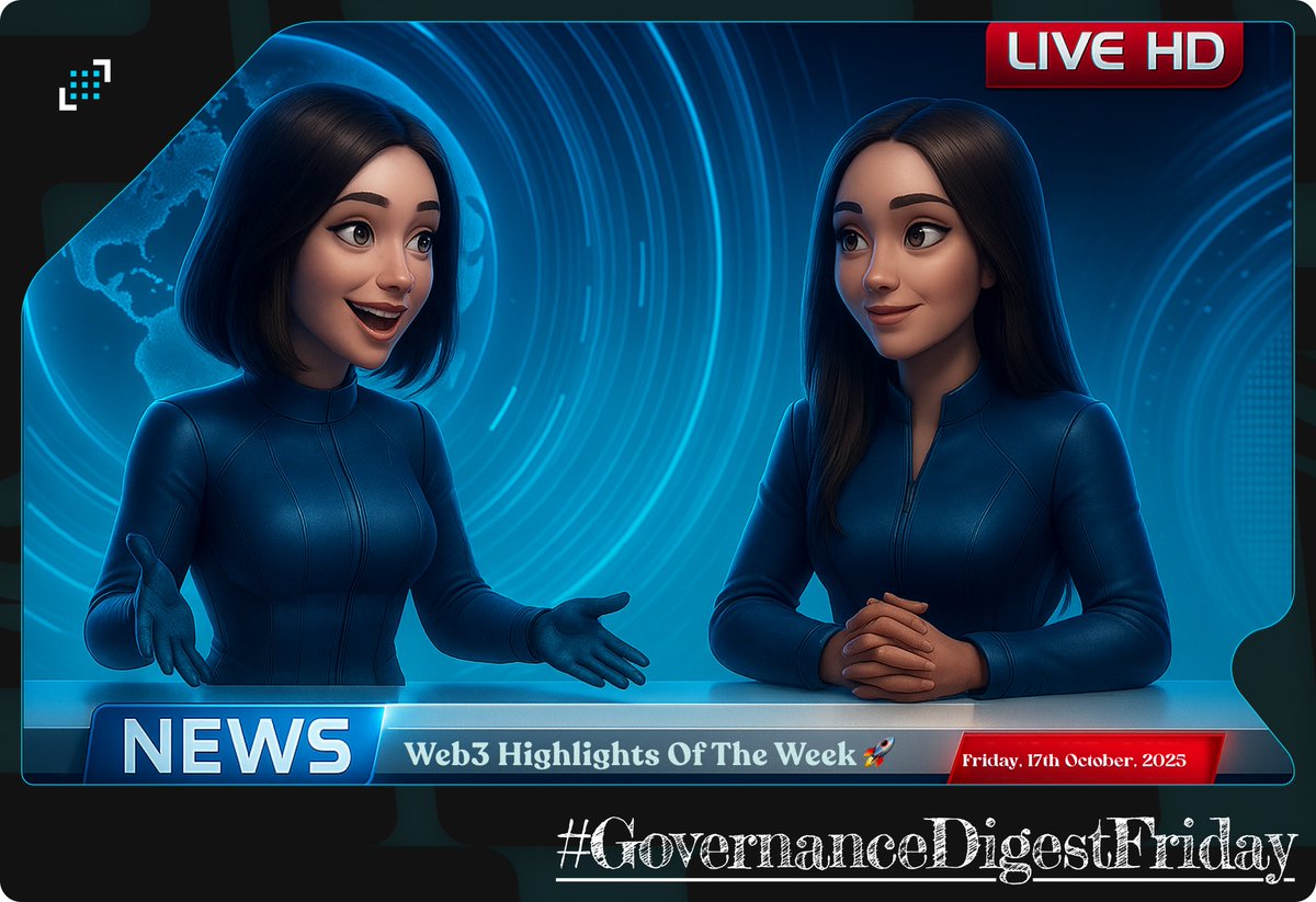 🚀 #GovernanceDigest Friday
A big week across Web3. Here’s a quick pulse check on what’s shaping the ecosystem ✨

🔸 <a href="/WalrusProtocol/">Walrus 🦭/acc</a> teamed up with <a href="/PawtatoFinance/">Pawtato Finance | Sui</a> on <a href="/SuiNetwork/">Sui</a>, making it easier to manage on-chain data directly from the Pawtato app. Walrus also became the
