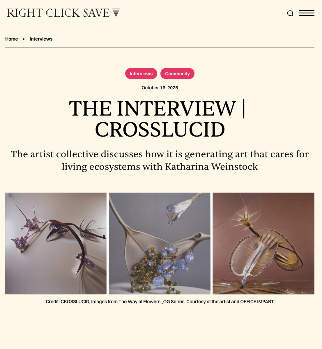 xCROSSLUCID's tweet image. Last Day of initiation exhibition of Way of Flowers @office_impart It&apos;s only a beginning. Read our interview @RtClick_Save &amp;lt;3