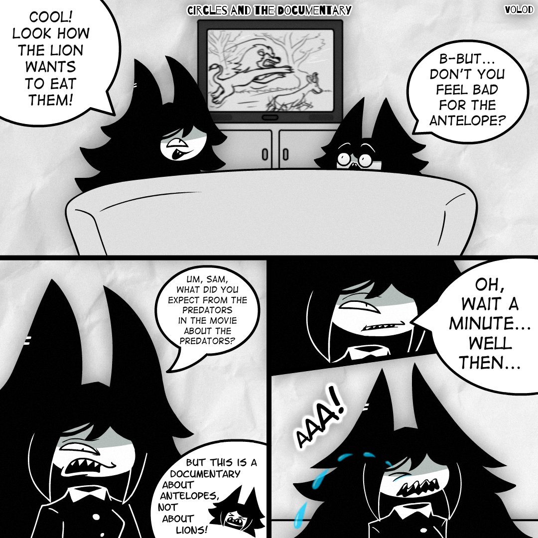 Quaint_Volod's tweet photo. Circles and the Documentary
#Comic #webcomic #minicomic #OC #fanOC
#FundamentalPaperEducation #FPE #kaaatieverse
#MissCircle #SamCircle https://t.co/hhuZGxVo6b