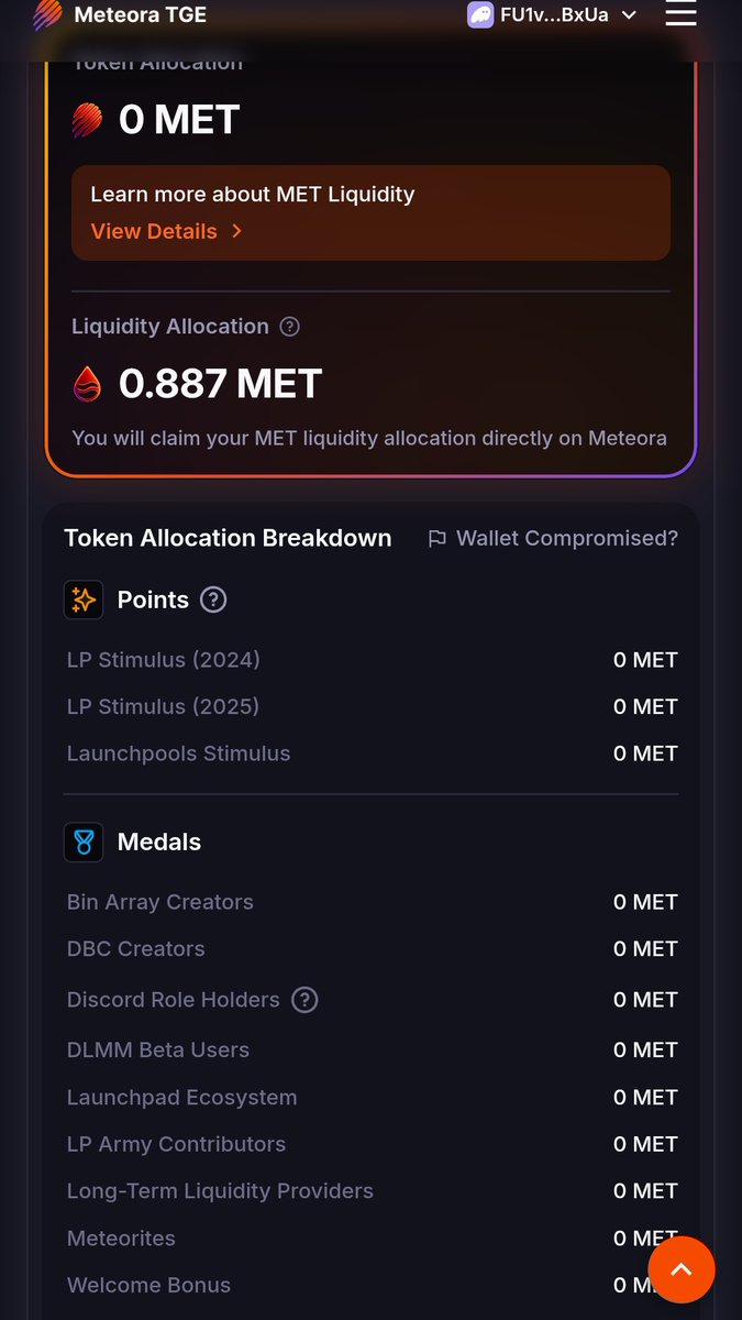 Seriously I missed my $met airdrop by 750 points noway 
Please help