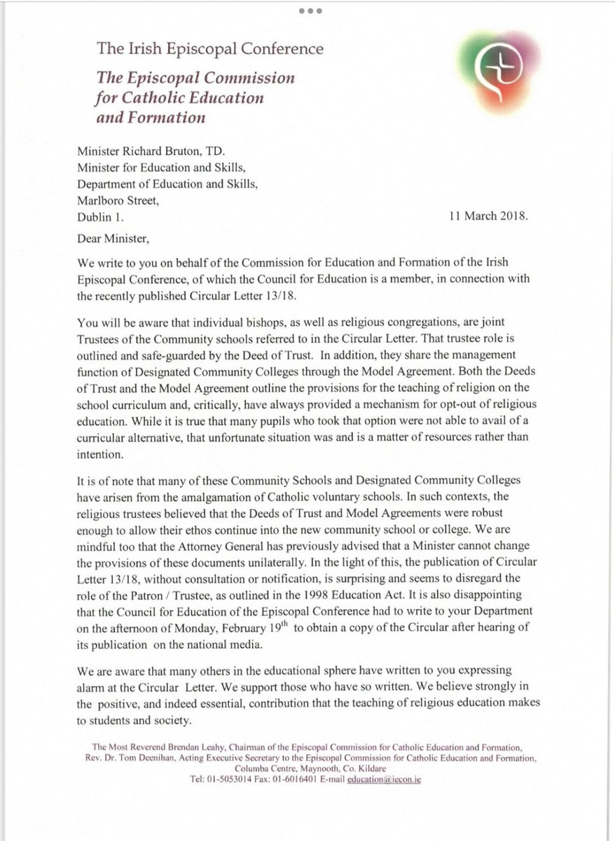 atheistie's tweet image. Students that exercise their constitutionally protected right to not attend religious instruction in schools are not offered another subject.

The Catholic bishops don’t want students that exercise this right to be offered another curriculum subject because they claim it would…