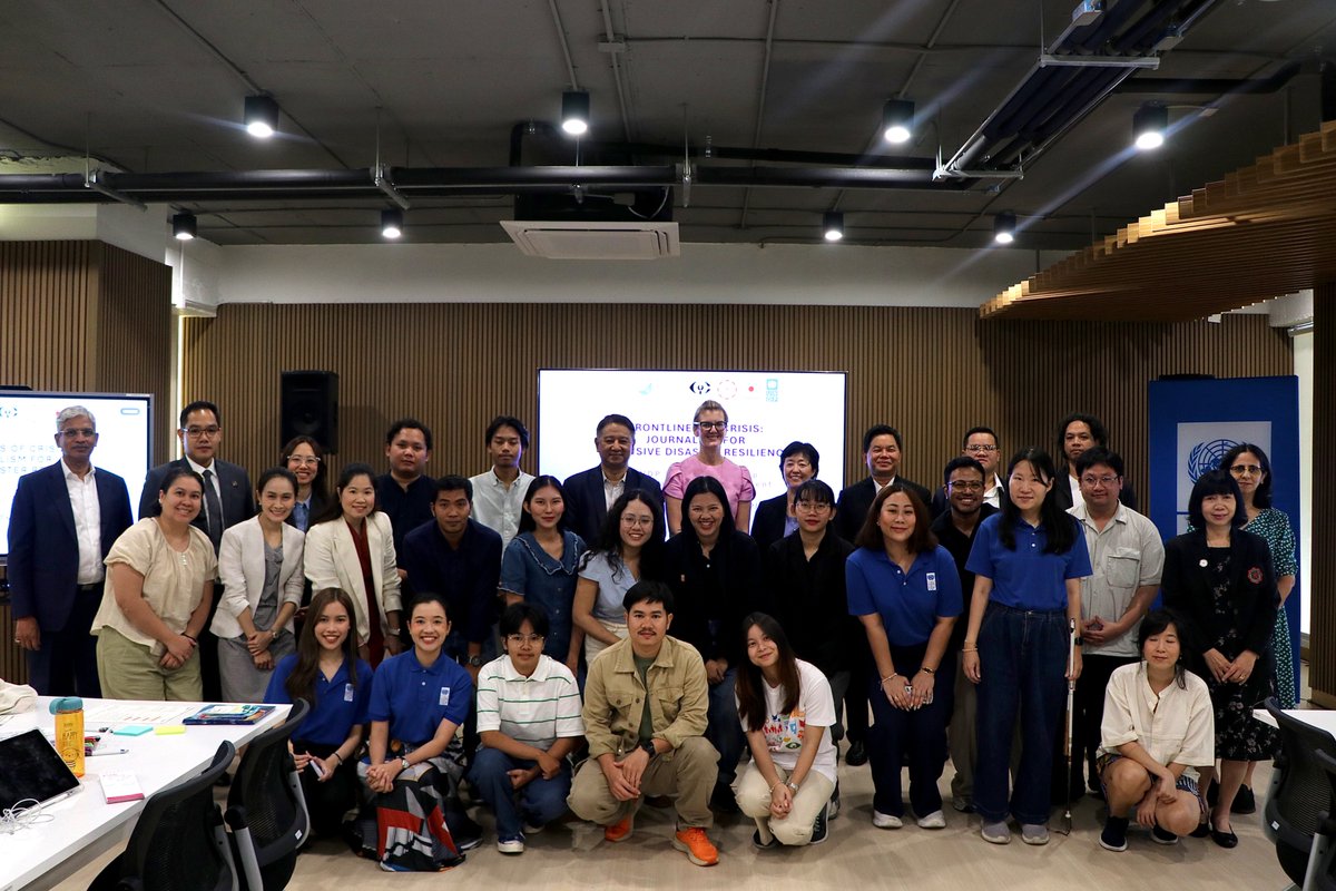 UNDPasiapac's tweet photo. 📣 Kicking off the Media Fellowship Programme: “Frontline of Crisis: Journalism for Inclusive Disaster Resilience” as part of the regional Tsunami Project in Thailand with the @JapanGov.

The Fellowship bridges preparedness efforts with the crucial role of journalism as an agent of change for building resilience.
Stay tuned! 💪

#DisasterResilience #GetToHigherGround #EmbassyofJapan