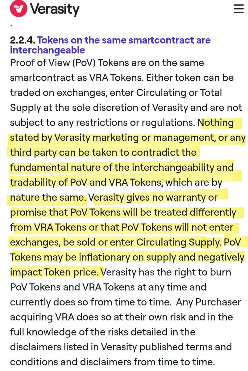 Crypto_Catnip's tweet image. Remember $VRA bagholders, everytime you bought the dip, you paid for their mortgage, car payments, travel expenses and salaries. 

Why do you think they never &quot;fixed&quot;this?

You have no one to blame, but yourselves. Verasitys game plan was clearly right in their terms and…
