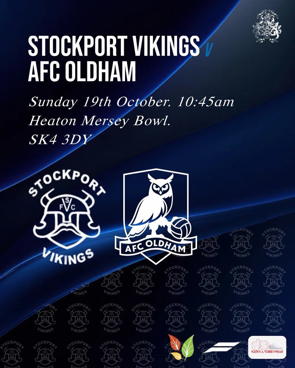 SVFCopenagemen's tweet photo. Back to league action this weekend as we play the reverse fixture against @AFCOldham down at the bernabowl UTV💙 https://t.co/JXesaY2WWX