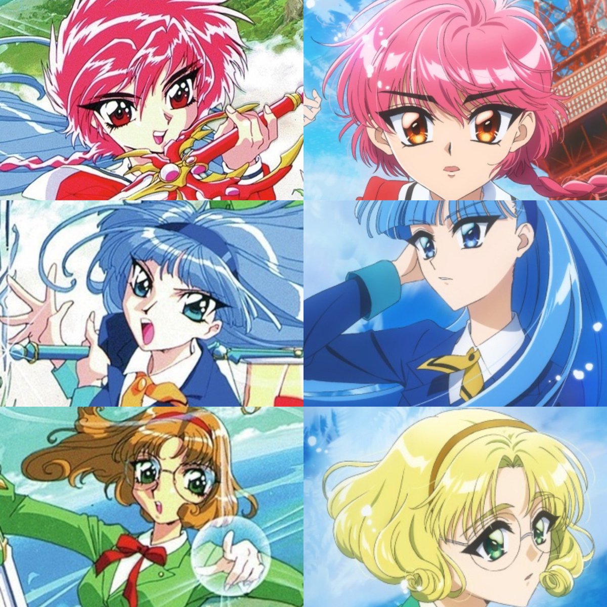 魔法騎士レイアース
1994年平成版と令和版キャラデザ比較

獅堂光

龍咲海

鳳凰寺 風
