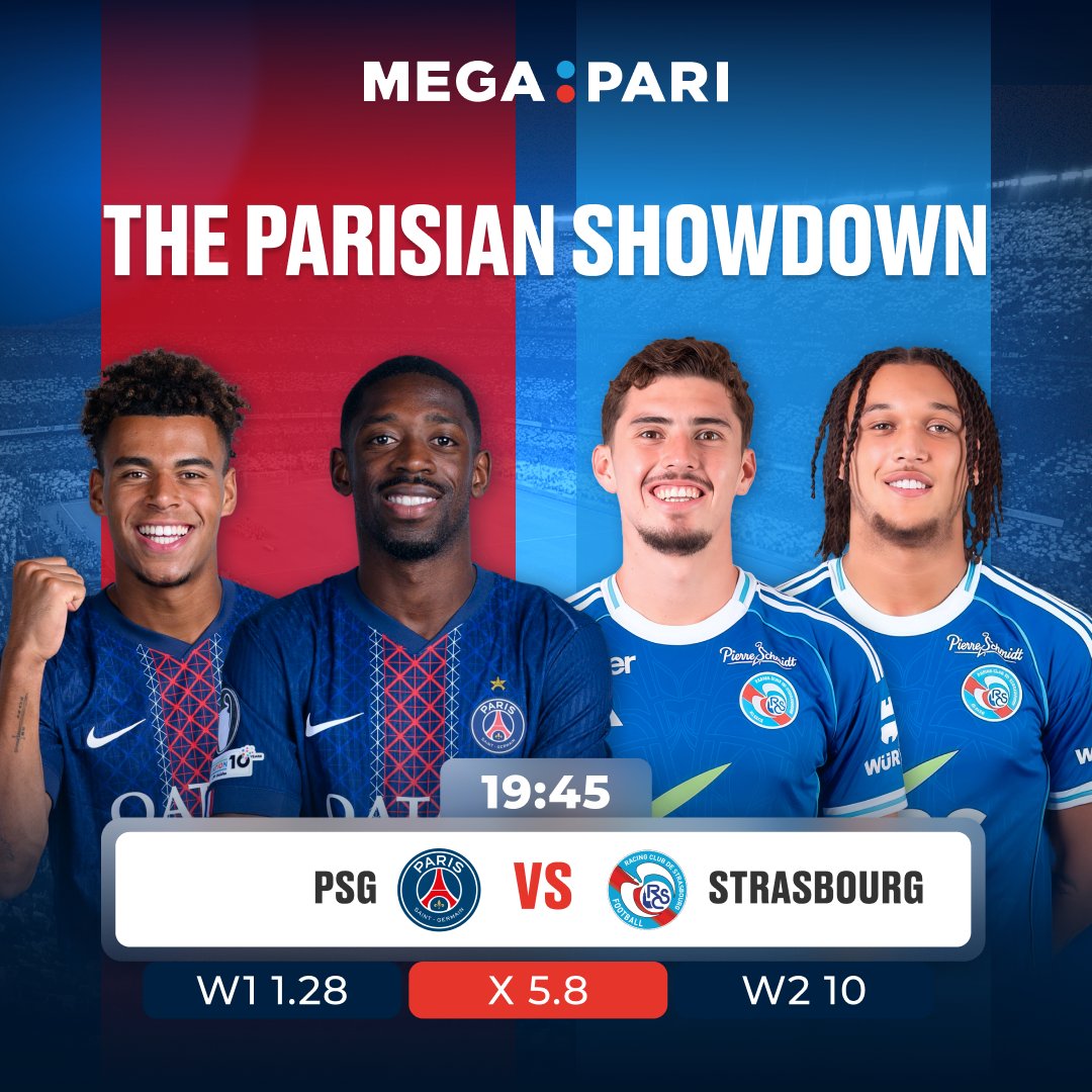 megapari_ngr's tweet image. ⚡️ The Parisian Showdown 🇫🇷🔥
PSG face Strasbourg under the lights tonight!
Home dominance or a shocker on the cards? 👀
💸 Bet smart. Win big 👉 megapari.media/46WSNJW
#Megapari #PSG #Strasbourg #Ligue1 #FootballIsBack