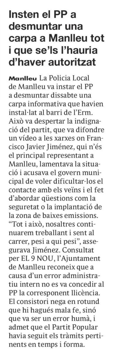 Un cop més tornem a tenir la raó.

#Manlleu #Osona