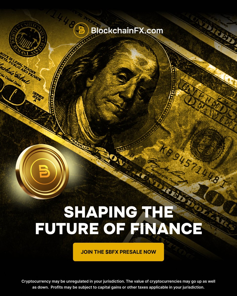 BlockchainFXcom's tweet image. ✨ BlockchainFX is leading the charge with innovative solutions that are transforming finance.
Get ahead of the curve and be part of the financial revolution.
Join the $BFX presale now 👉 BlockchainFX.com
#BFX #BlockchainFX #Presale #Crypto #Web3