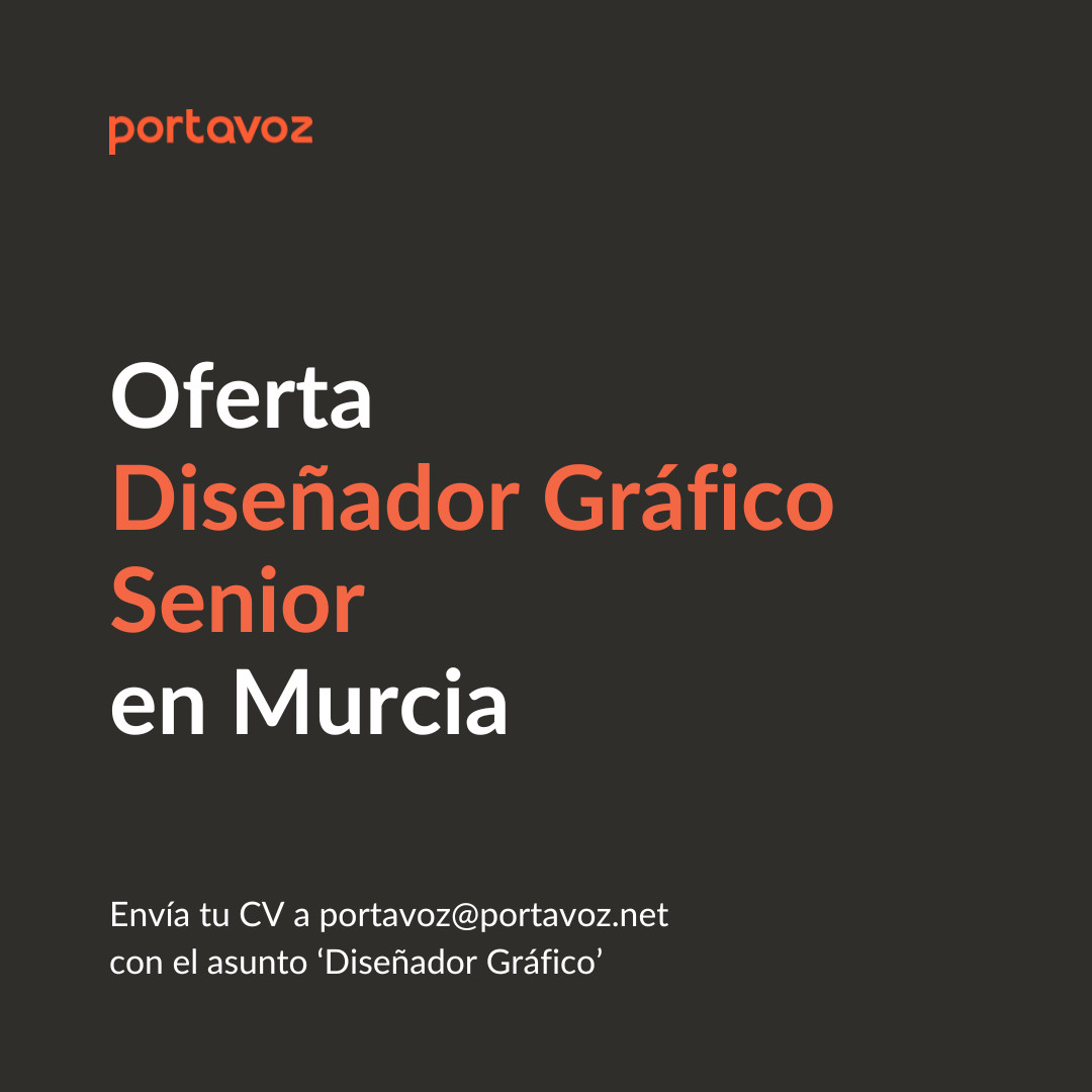 💥 En Portavoz buscamos a un Diseñador Gráfico Senior que no copie tendencias, sino que las cree.

🤔 ¿Crees que puedes ser tú?

📩 Manda tu portfolio a portavoz@portavoz.net con el asunto “Diseñador Gráfico”.

#diseñográfico #ofertadeempleo #murcia #publicidad