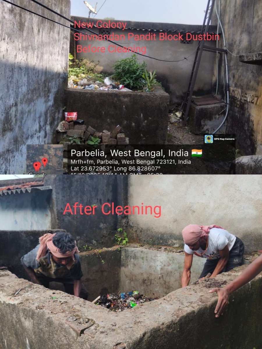 SodepurECL's tweet photo. As part of Special Campaign 5.0,the Sodepur Area undertook significant cleaning initiatives at Parbalia Colony.The efforts focused on enhancing overall cleanliness, promoting sustainability,and improving the living environment for residents. https://t.co/ivjO9CYBR1