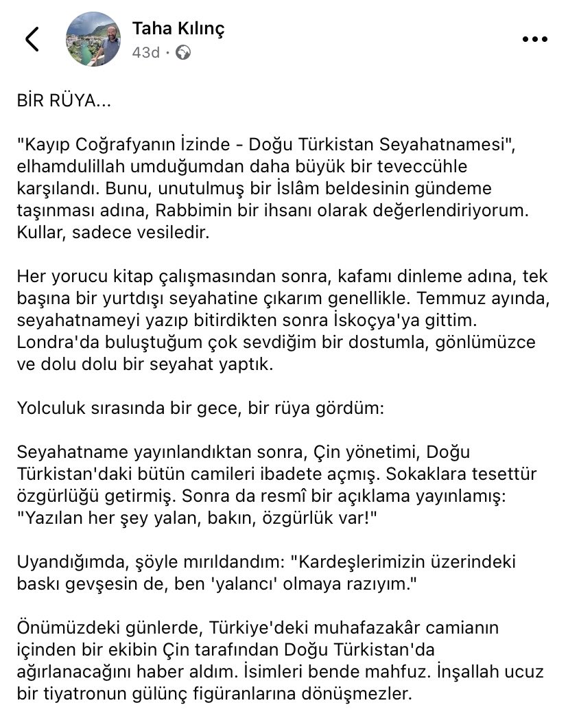 Taha Kılınç Paylaşımları (@tahakilinctan) on Twitter photo 
