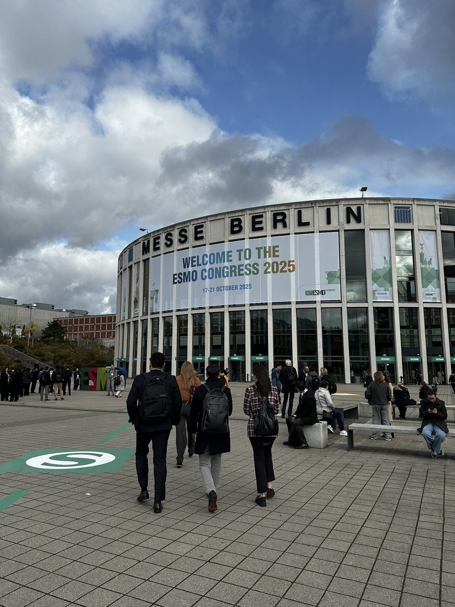 IsabellaD_onco's tweet photo. Excited to be at #ESMO25 in Berlin celebrating 50 years of advancing cancer care.
Ready to dive into the latest breakthroughs and bring new insights back to my patients and practice. 💙
#Oncology #BreastCancer #ESMO2025 https://t.co/lirsWByCBr