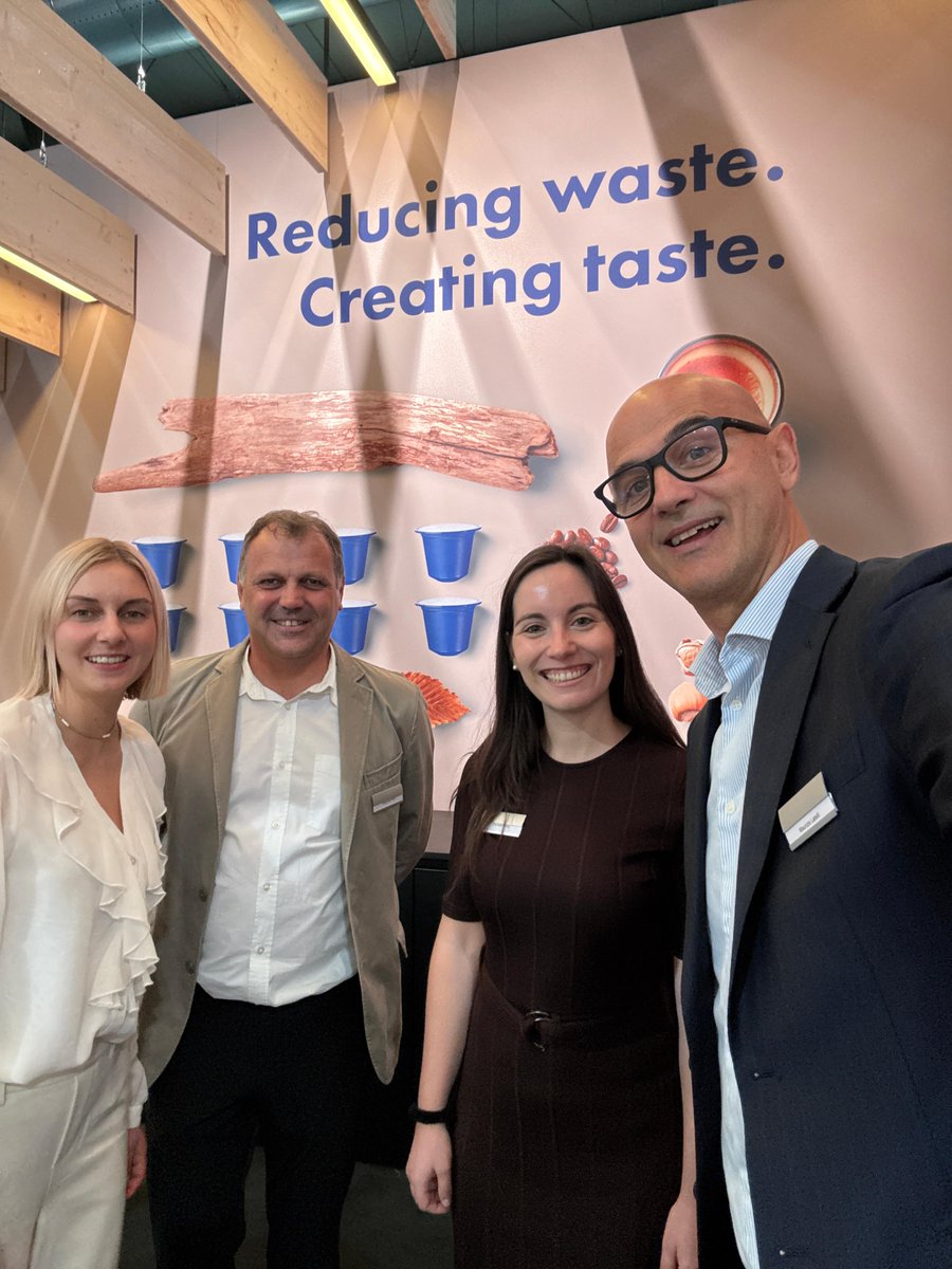 ALPLApackaging's tweet photo. We’re live at @HostMilano 2025 🤩 Come meet our team at Pavilion 18, Booth B56 where we’re showcasing our 100 % home-compostable Blue Circle coffee capsules ☕.
#FamilyOfPioneers #PlasticIsFantastic #ALPLA #SustainablePackaging #HOSTMilano #CoffeePackaging #CoffeeCapsules https://t.co/Wk9LYNhAmM