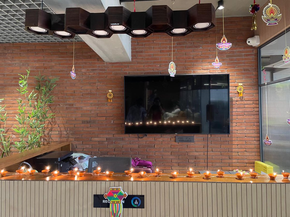 MotadataSystems's tweet image. The Diwali sparkle has officially taken over our office! 

We’re decking out our workspace and soaking in the festive vibes. It’s amazing to bring this much brightness to our week. 

Stay tuned — more joy and celebration is coming your way

#officediwali #diwalivibes #festivdecor