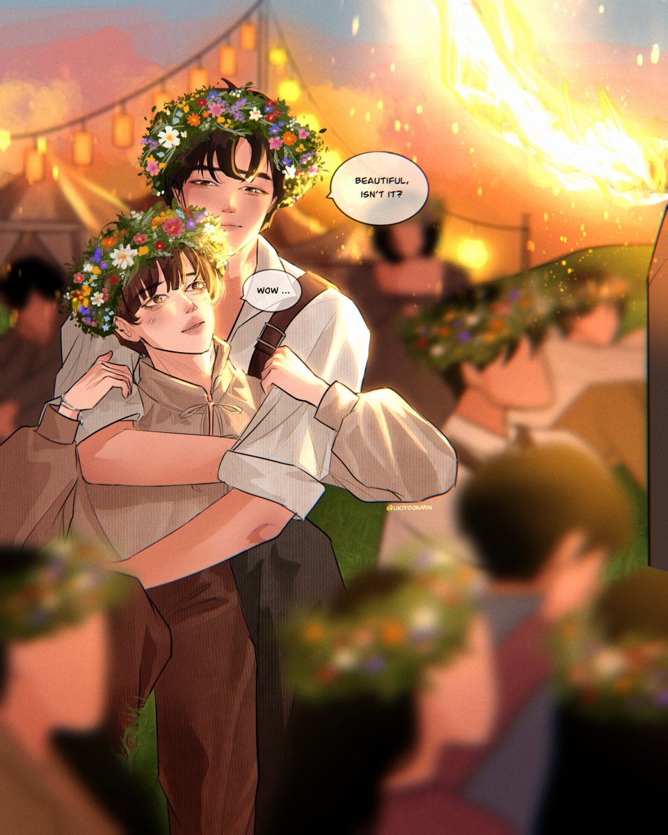 Gorgeous gorgeous fan art made by the wonderful <a href="/blossominchim/">bekka⁷ is seeing bts</a>, based on Life Out Here! Please go show some love <3  My heart is so happy right now!! If anyone wants to know what I pictured when I wrote this scene... this is it exactly🥰