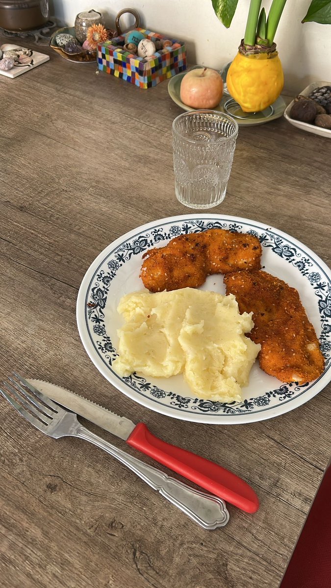 במשך שנתיים לא נכנסתי למטבח. 
היום נכנסתי בפעם הראשונה, כדי להכין לנמרוד שלי את האוכל שהוא הכי אוהב בעולם - שניצל ופירה של אמא