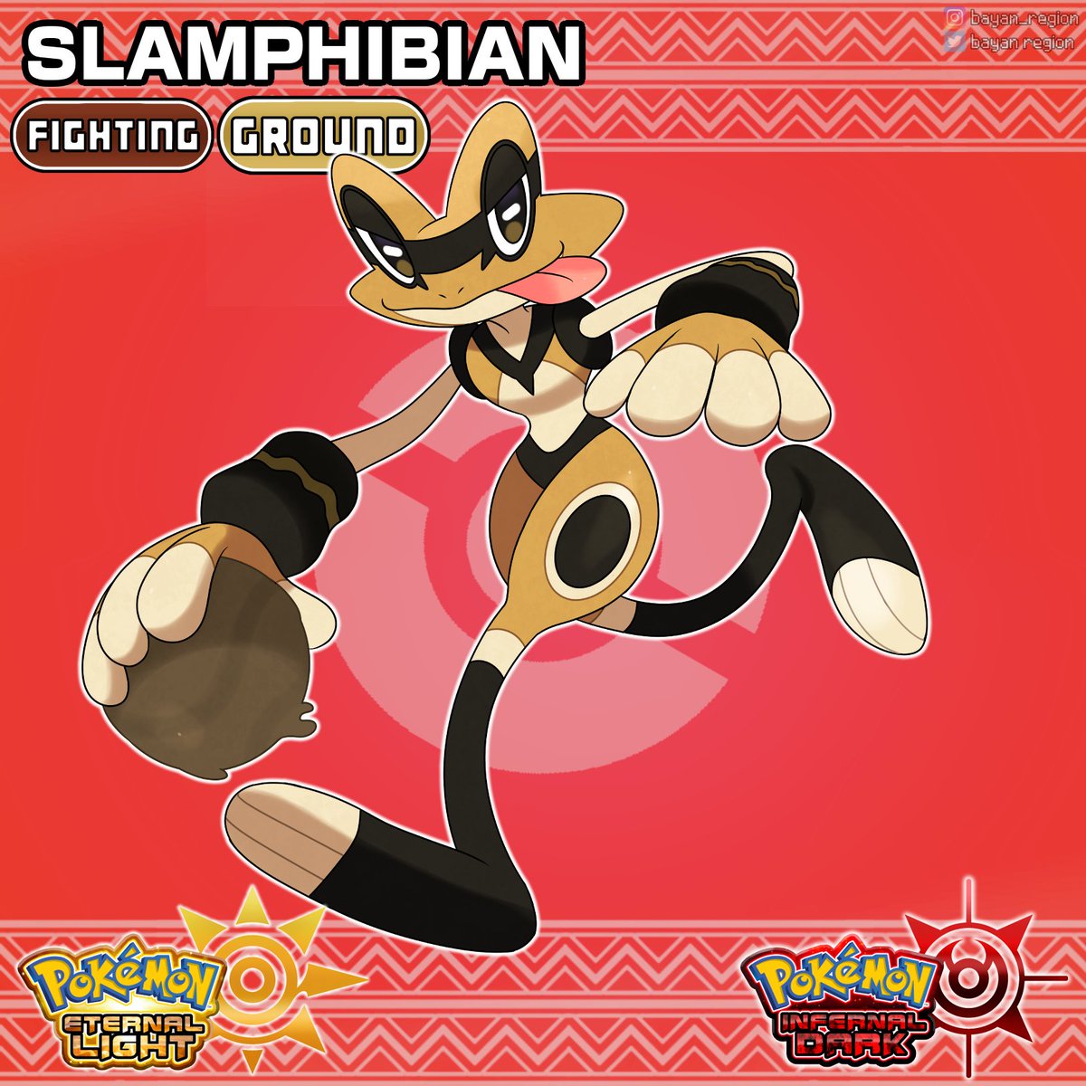BayanRegion's tweet image. ✨A NEW POKEMON APPEARED! ✨

Meet Slamphibian the Hoopster Pokémon! 🐸

Will you catch this Pokémon?
♡  and ↺ are appreciated!

#fakemon #pokemon #PokemonLegendsZA #pokemonfangame #Philippines #artph #bayanregion